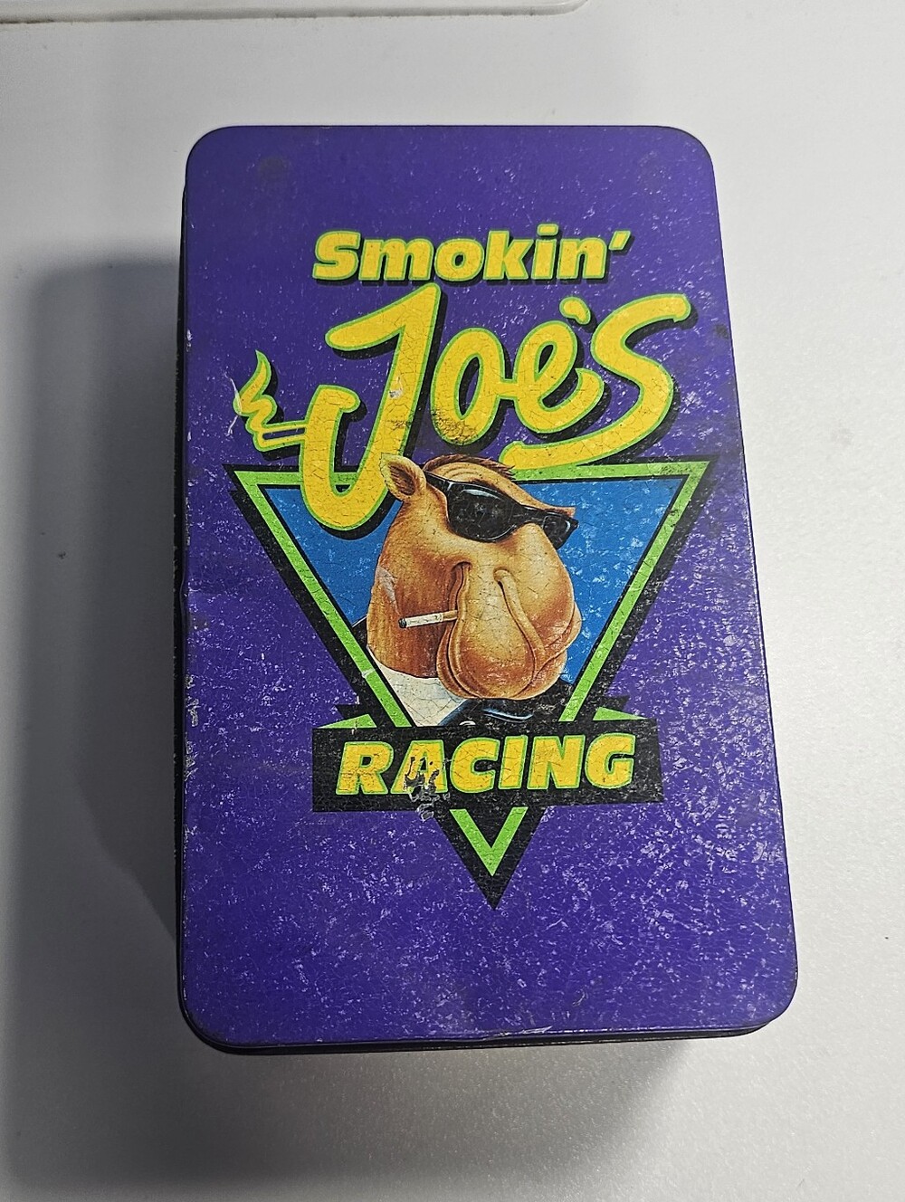 VTG Smoking Joe's Racing Match Box Racing Tin With Inserts And Matches Set